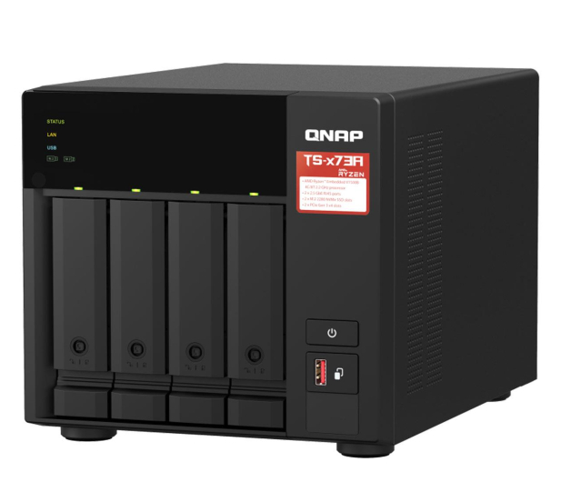 QNAP Serwer NAS TS-473A AMD Ryzen QC2.2 GHz.2.5GbE 8 GB RAM - 654087 - zdjęcie 5